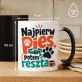 Kubek Z Nadrukiem Dla Psiarza Prezent Dla Mężczyzny: Najpierw Pies