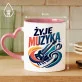 Kubek Z Nadrukiem Dla Muzyka Prezent Dla Mężczyzny: Żyje Muzyką