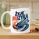 Kubek Z Nadrukiem Dla Muzyka Prezent Dla Mężczyzny: Żyje Muzyką
