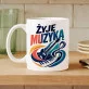Kubek Z Nadrukiem Dla Muzyka Prezent Dla Mężczyzny: Żyje Muzyką
