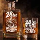 Zestaw Do Whisky Dla 28 Latka Prezent Na 25 Urodziny Dla Mężczyzny: 28 Lat Władca Procentów