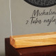 Z Tobą najlepiej - Wydruk na szkle akrylowym z podstawką