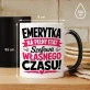 Kubek Z Nadrukiem Na Odejście Na Emeryturę Prezent Dla Emeryta Kobiety: Emerytka Szefowa Czasu Kubek Z Nadrukiem Na Odejście Na Emeryturę Prezent Dla Emeryta Kobiety: Emerytka Szefowa Czasu