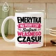 Kubek Z Nadrukiem Na Odejście Na Emeryturę Prezent Dla Emeryta Kobiety: Emerytka Szefowa Czasu Kubek Z Nadrukiem Na Odejście Na Emeryturę Prezent Dla Emeryta Kobiety: Emerytka Szefowa Czasu