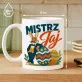 Kubek Z Nadrukiem Na Wielkanoc Prezent Dla Mężczyzny: Mistrz Jaj Kubek Z Nadrukiem Na Wielkanoc Prezent Dla Mężczyzny: Mistrz Jaj