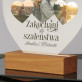 Zakochani do szalenstwa - Wydruk na szkle akrylowym led serce