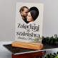 Zakochani do szaleństwa - Wydruk na szkle akrylowym z podstawką