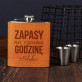 Zapasy na czarną godzinę - Piersiówka w skórzanej oprawie