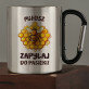 Zapylaj do pasieki - Kubek metalowy z karabińczykiem