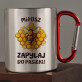 Zapylaj do pasieki - Kubek metalowy z karabińczykiem
