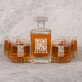  zasłużył na szklankę whisky - Zestaw Grawerowana Karafka 0,7 i Szklanki Do Whisky
