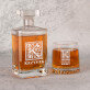  zasłużył na szklankę whisky - Zestaw Grawerowana Karafka 0,7 i Szklanki Do Whisky