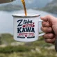 Kubek Emaliowany Na Rocznicę Związku Prezent Na Walentynki Dla Kobiety: Kawa I Miłość