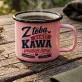 Kubek Emaliowany Na Rocznicę Związku Prezent Na Walentynki Dla Kobiety: Kawa I Miłość
