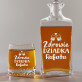Zdrowie dziadka - Zestaw Grawerowana Karafka I Szklanki Do Whisky
