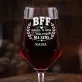Mega Kieliszek Do Wina z Grawerem Dla Bff Prezent Dla Kobiety: Bff - Ma Sens Mega Kieliszek Do Wina z Grawerem Dla Bff Prezent Dla Kobiety: Bff - Ma Sens
