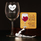 Zestaw prezentowy dla dziewczyny z kieliszkiem do wina i korkociągiem