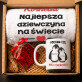 Zestaw prezentowy dla dziewczyny z ręcznikiem i kubkiem