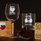 Zestaw prezentowy dla policjanta z kieliszkiem do wina i szklanką do whisky 
