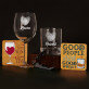Zestaw prezentowy miłosny z kieliszkiem do wina i szklanką do whisky Zestaw prezentowy miłosny z kieliszkiem do wina i szklanką do whisky