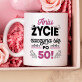 Zestaw prezentowy na 50 urodziny z kubkiem i różanym spa