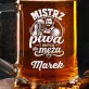 Kufel Personalizowany z Grawerem Na Dzień Chłopaka Dla Męża Prezent: Piwny Mistrz Vintage