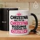 Kubek Z Nadrukiem Dla Chrzestnej Prezent Dla Kobiety: Chrzestna Z Ciastkiem Kubek Z Nadrukiem Dla Chrzestnej Prezent Dla Kobiety: Chrzestna Z Ciastkiem