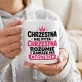 Kubek Z Nadrukiem Dla Chrzestnej Prezent Dla Kobiety: Chrzestna Z Ciastkiem Kubek Z Nadrukiem Dla Chrzestnej Prezent Dla Kobiety: Chrzestna Z Ciastkiem