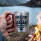 Kubek Metalowy z Karabińczykiem Dla Narzeczonego Prezent Na Dzień Chłopaka Dla Mężczyzny: Emblemat Miłosny