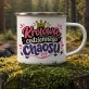 Kubek Emaliowany Na Imieniny Prezent Dla Kobiety: Żartobliwa Typografia Kubek Emaliowany Na Imieniny Prezent Dla Kobiety: Żartobliwa Typografia