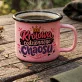 Kubek Emaliowany Na Imieniny Prezent Dla Kobiety: Żartobliwa Typografia Kubek Emaliowany Na Imieniny Prezent Dla Kobiety: Żartobliwa Typografia