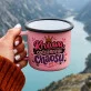 Kubek Emaliowany Na Imieniny Prezent Dla Kobiety: Żartobliwa Typografia Kubek Emaliowany Na Imieniny Prezent Dla Kobiety: Żartobliwa Typografia