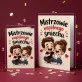 Kartka z Życzeniami Na Rocznicę Ślubu Na Walentynki Dla Pary: Chibi Miłość I Humor Kartka z Życzeniami Na Rocznicę Ślubu Na Walentynki Dla Pary: Chibi Miłość I Humor
