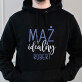 Mąż idealny - Bluza męska czarna z kapturem