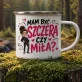 Kubek Emaliowany Dla Kobiety Prezent Dla Kobiety: Mam Być Szczera Czy Miła Kubek Emaliowany Dla Kobiety Prezent Dla Kobiety: Mam Być Szczera Czy Miła