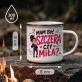 Kubek Emaliowany Dla Kobiety Prezent Dla Kobiety: Mam Być Szczera Czy Miła Kubek Emaliowany Dla Kobiety Prezent Dla Kobiety: Mam Być Szczera Czy Miła