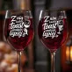 Dwa Kieliszki Do Wina Na Walentynki Prezent Na Rocznicę Dla Pary: Toast Dla Pary