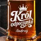 Kufel Personalizowany Dla Mężczyzny Prezent Dla Mężczyzny: Król Odpoczynku Kufel Personalizowany Dla Mężczyzny Prezent Dla Mężczyzny: Król Odpoczynku