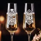 Dwa Kieliszki Do Szampana Dla Rodziców Prezent Dla Pary: Mama Głos Domu