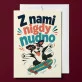 Kartka z Życzeniami Dla Przyjaciół Dla Pary: Neonowa Zabawa Kartka z Życzeniami Dla Przyjaciół Dla Pary: Neonowa Zabawa