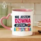 Kubek Z Nadrukiem Dla Artystycznej Duszy Prezent Dla Kobiety: Jestem Artystyczna Kubek Z Nadrukiem Dla Artystycznej Duszy Prezent Dla Kobiety: Jestem Artystyczna