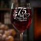 Kieliszek Do Wina Na 75 Urodziny Prezent Dla Kobiety: 75 Lat - Piękna,