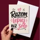 Kartka z Życzeniami Na Ślub Dla Pary Młodej Pary: Typograficzny Humor