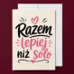 Kartka z Życzeniami Na Ślub Dla Pary Młodej Pary: Typograficzny Humor