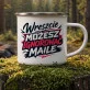 Kubek Emaliowany Na Pożegnanie Koleżanki Z Pracy Prezent Dla Kobiety: Herb Królowej Zespołu