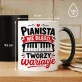 Kubek Z Nadrukiem Dla Pianisty Prezent Dla Mężczyzny: Pianista Nie Błądzi Kubek Z Nadrukiem Dla Pianisty Prezent Dla Mężczyzny: Pianista Nie Błądzi