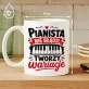 Kubek Z Nadrukiem Dla Pianisty Prezent Dla Mężczyzny: Pianista Nie Błądzi Kubek Z Nadrukiem Dla Pianisty Prezent Dla Mężczyzny: Pianista Nie Błądzi