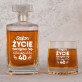 Życie zaczyna się po - Zestaw Grawerowana Karafka 0,7 i Szklanki Do Whisky