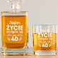 Życie zaczyna się po - Zestaw Grawerowana Karafka 0,7 i Szklanki Do Whisky Życie zaczyna się po - Zestaw Grawerowana Karafka 0,7 i Szklanki Do Whisky