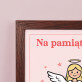 Życzenia na komunię aniołek dziewczynka - Ramka na pieniądze
